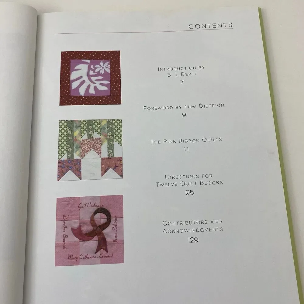 Threaded Together : The Pink Ribbon Quilt Project by B. J. Berti (Hardcover)